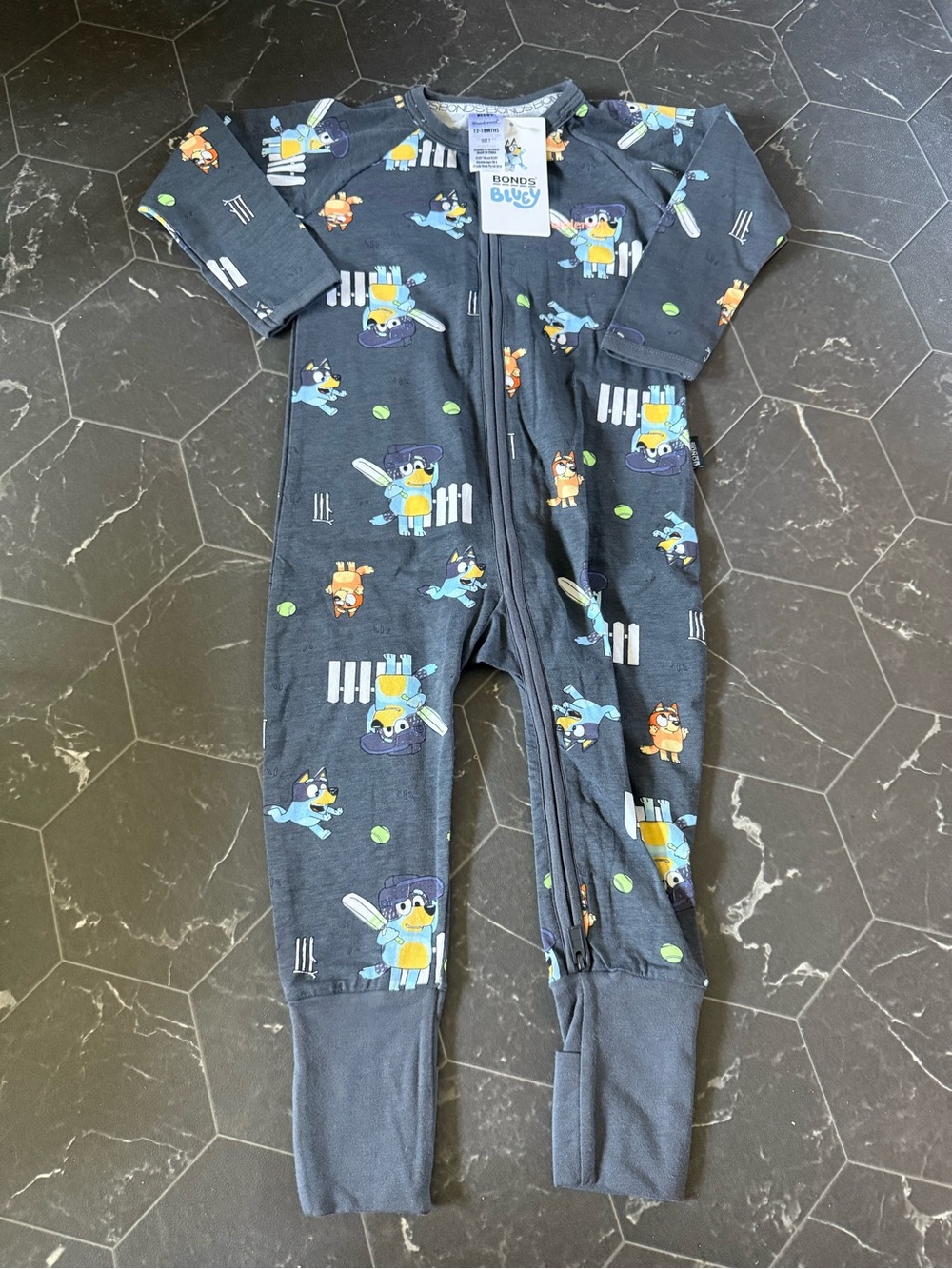 Bonds Bluey Kids One-Piece Zip Footie
